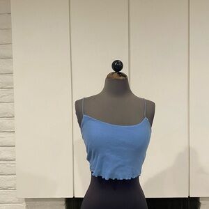 Blue Spaghetti Strap Top